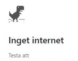 Google dino no internet